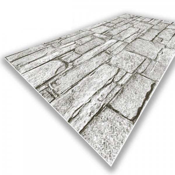 PIETRA CROATA - Paraschizzi da cucina in PVC flessibile - Misura 120x60cm spessore 3mm - PlastiWood (14556621)