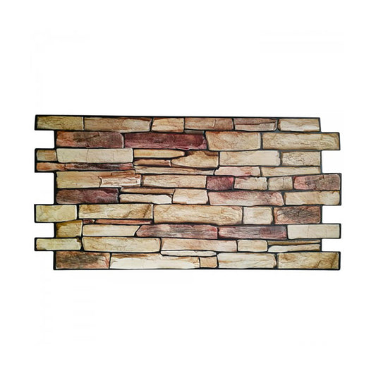 PIETRA DI PERSIA - Pannello parete in PVC finta pietra effetto 3D copri muffa 98x48cm 2 Pz 1Mq - PlastiWood
