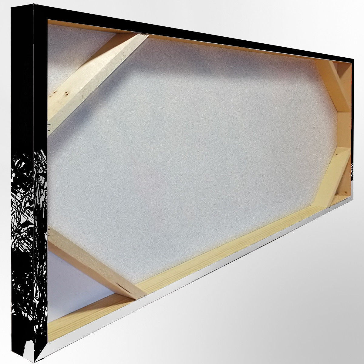 Quadro Canvas su telaio in legno BEATLES BLACK-GREEN - PlastiWood (14556996)