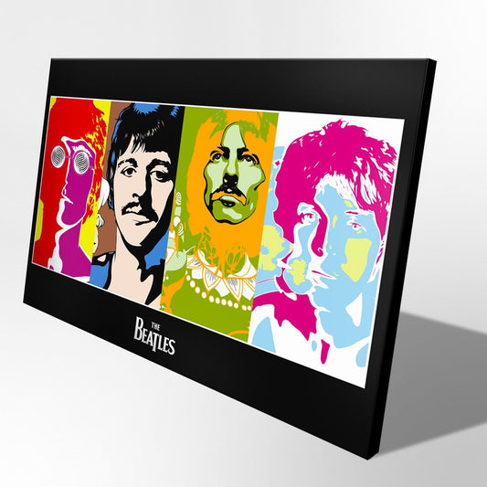 Quadro Canvas su telaio in legno BEATLES POP ART - PlastiWood (14556999)