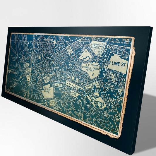 Quadro Canvas su telaio in legno BEATLES SONGS - PlastiWood (14557007)