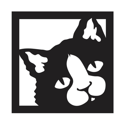 Quadro moderno arredo moderno Quadro Gatto nero traforato Cat 48x 48 cm - PlastiWood (14557036)