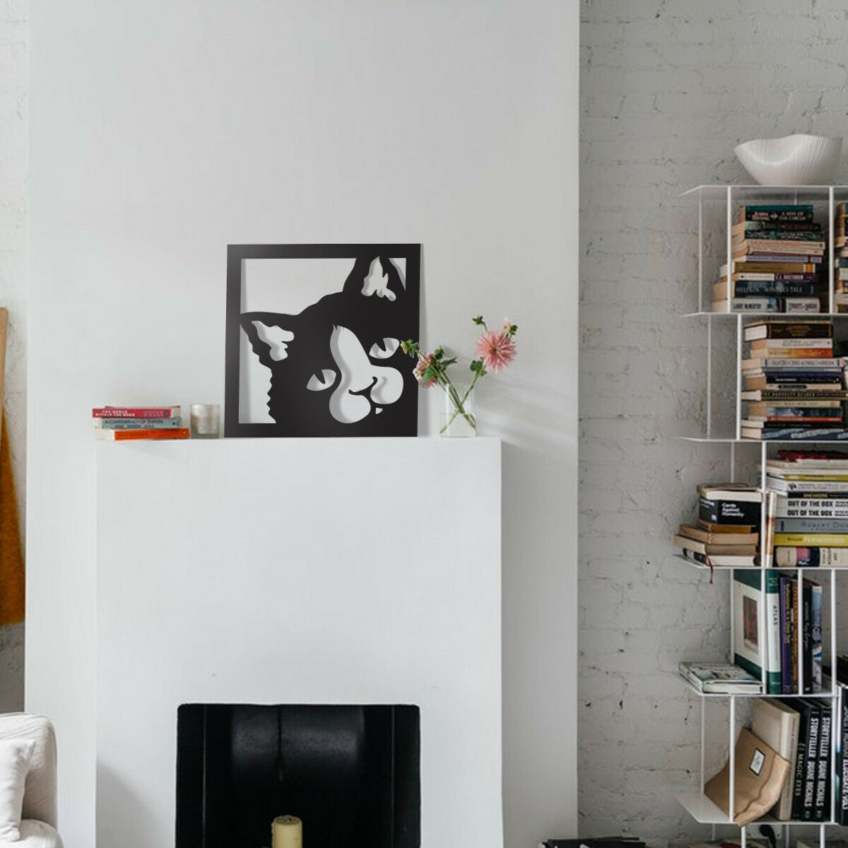 Quadro moderno arredo moderno Quadro Gatto nero traforato Cat 48x 48 cm - PlastiWood (14557037)