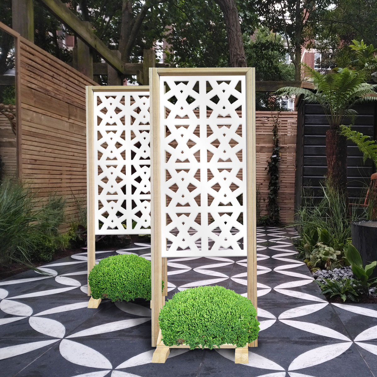 RAILING - Separè - Paravento modulabile - 70x190cm - in Legno e PVC - PlastiWood (14557108)