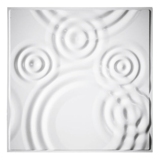 RAIN DROPS - Pannello per parete in PVC a rilievo 3D - 59,5cmX59,5cm - PlastiWood (14557113)