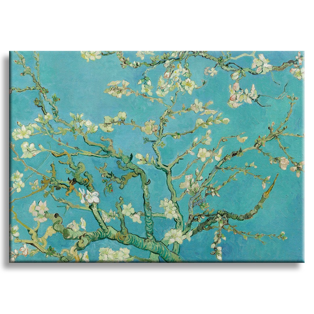 Ramo di Mandorlo - Vincent Van Gogh - Quadro Canvas stampata su telaio in legno - PlastiWood (14557123)