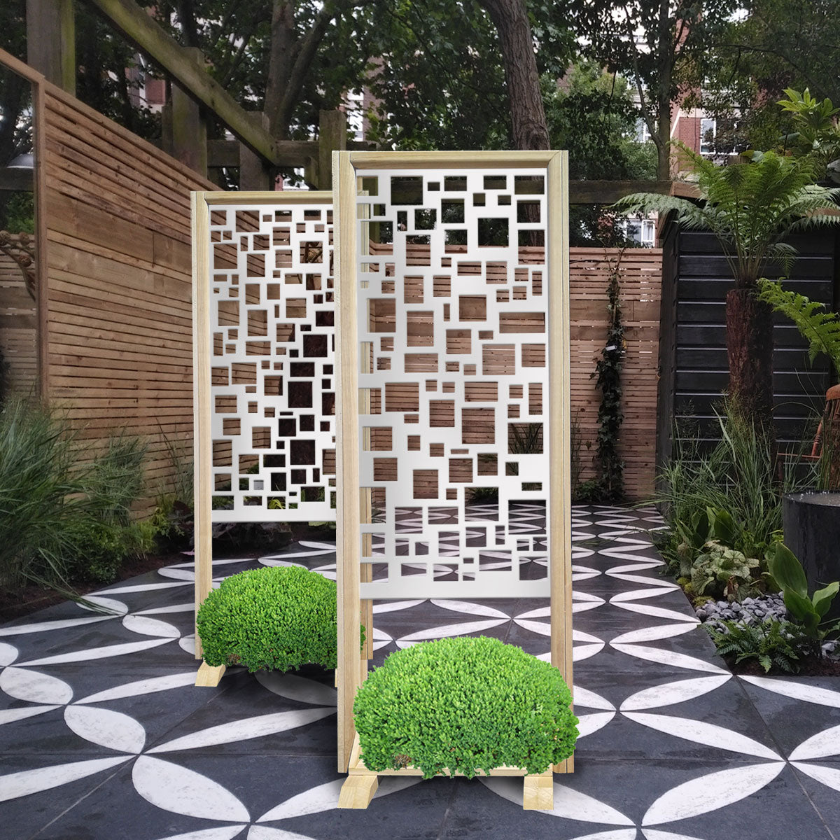 RANDOM - Separè- Paravento modulabile - 70x190cm - in Legno e PVC - PlastiWood (14557153)