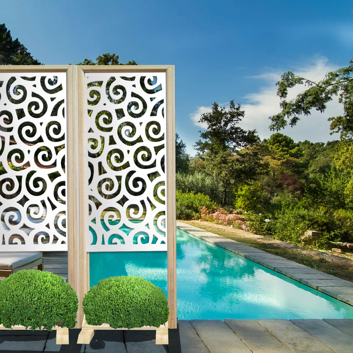 RICCI - Separè  - Paravento modulabile - 70x190cm - in Legno e PVC - PlastiWood (14557204)