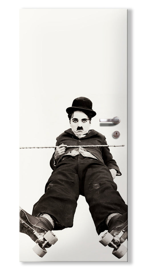 Rivestimento adesivo per porte interne - Charlie Chaplin - PlastiWood