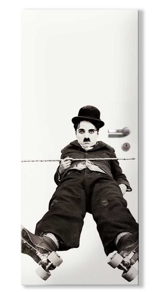 Rivestimento adesivo per porte interne - Charlie Chaplin - PlastiWood (14557217)