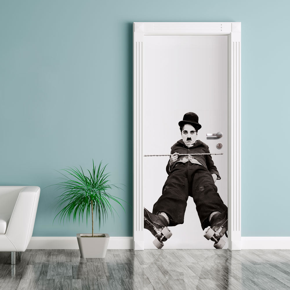 Rivestimento adesivo per porte interne - Charlie Chaplin - PlastiWood (14557218)