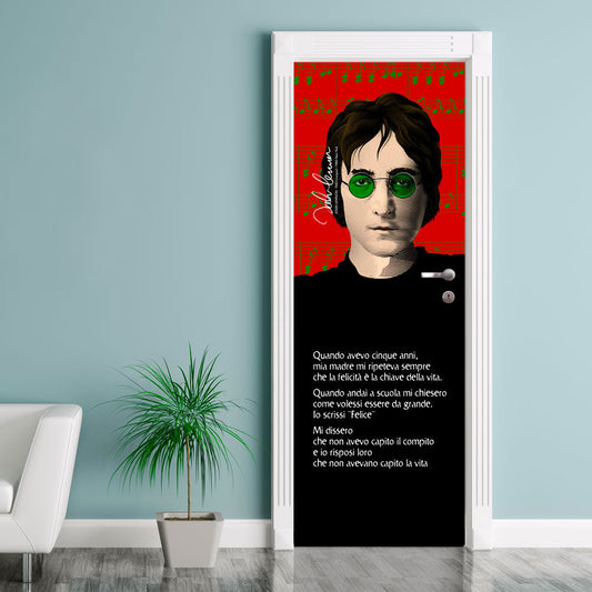 Rivestimento adesivo per porte interne - Lennon Felicità - PlastiWood (14557240)