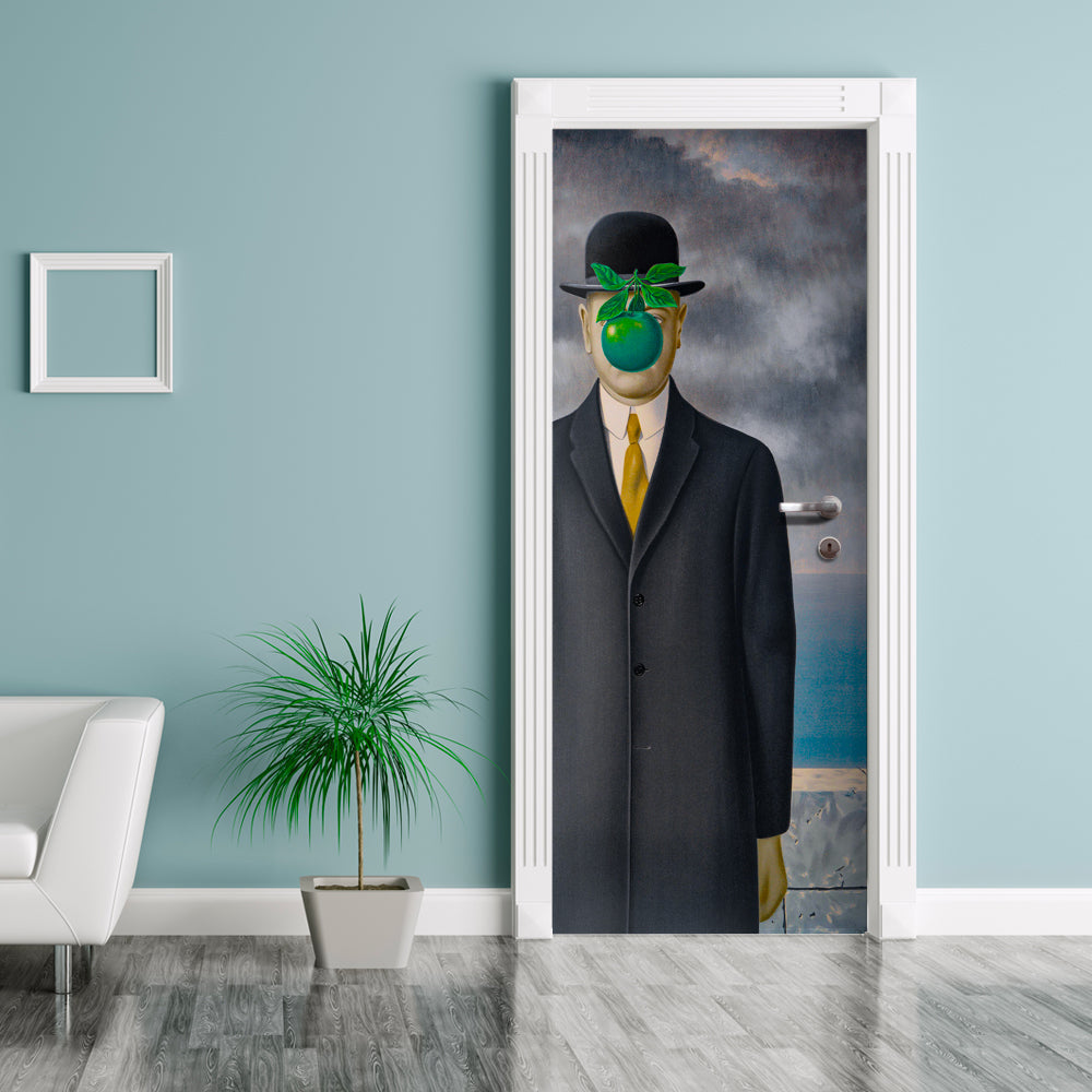Rivestimento adesivo per porte interne - Magritte i figli degli uomini - PlastiWood (14557249)