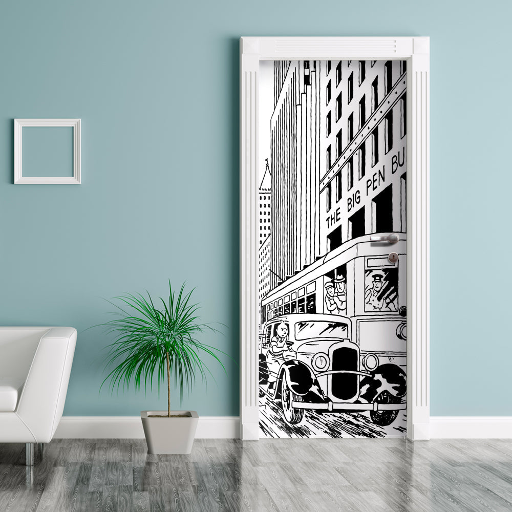 Rivestimento adesivo per porte interne - Tin Tin Inseguimento - PlastiWood (14557269)