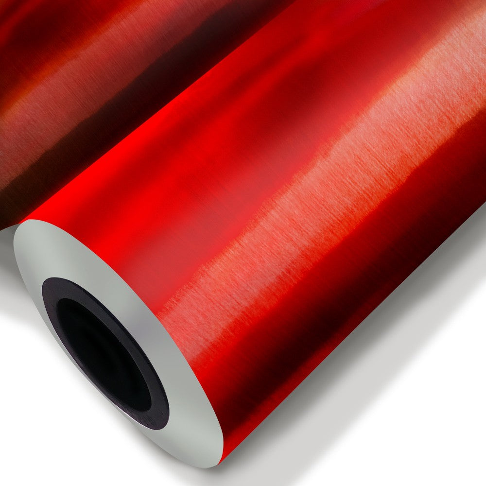 ROSSO SPAZZOLATO - Pellicola metallizzata adesiva - 122cm di base - PlastiWood (14557420)
