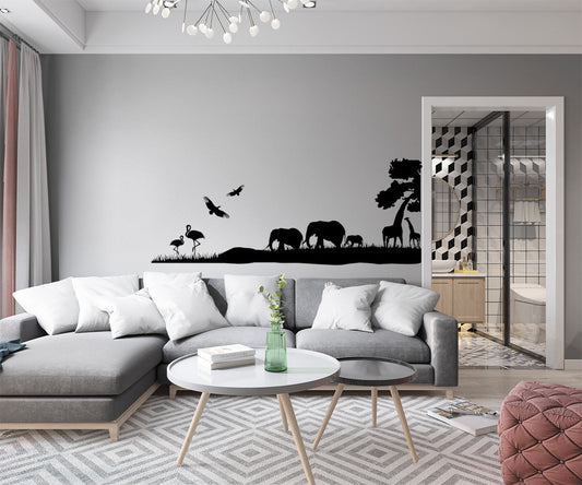 SAFARI - Adesivo murale wall sticker in vinile 55X140 cm - PlastiWood (14557488)