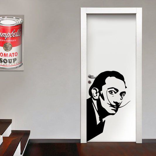 SALVADOR DALI' - Adesivo murale wall sticker in vinile 55x88 cm - PlastiWood (14557495)