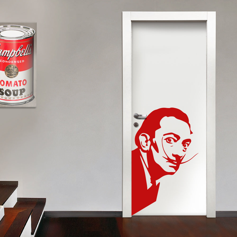 SALVADOR DALI' - Adesivo murale wall sticker in vinile 55x88 cm - PlastiWood (14557496)