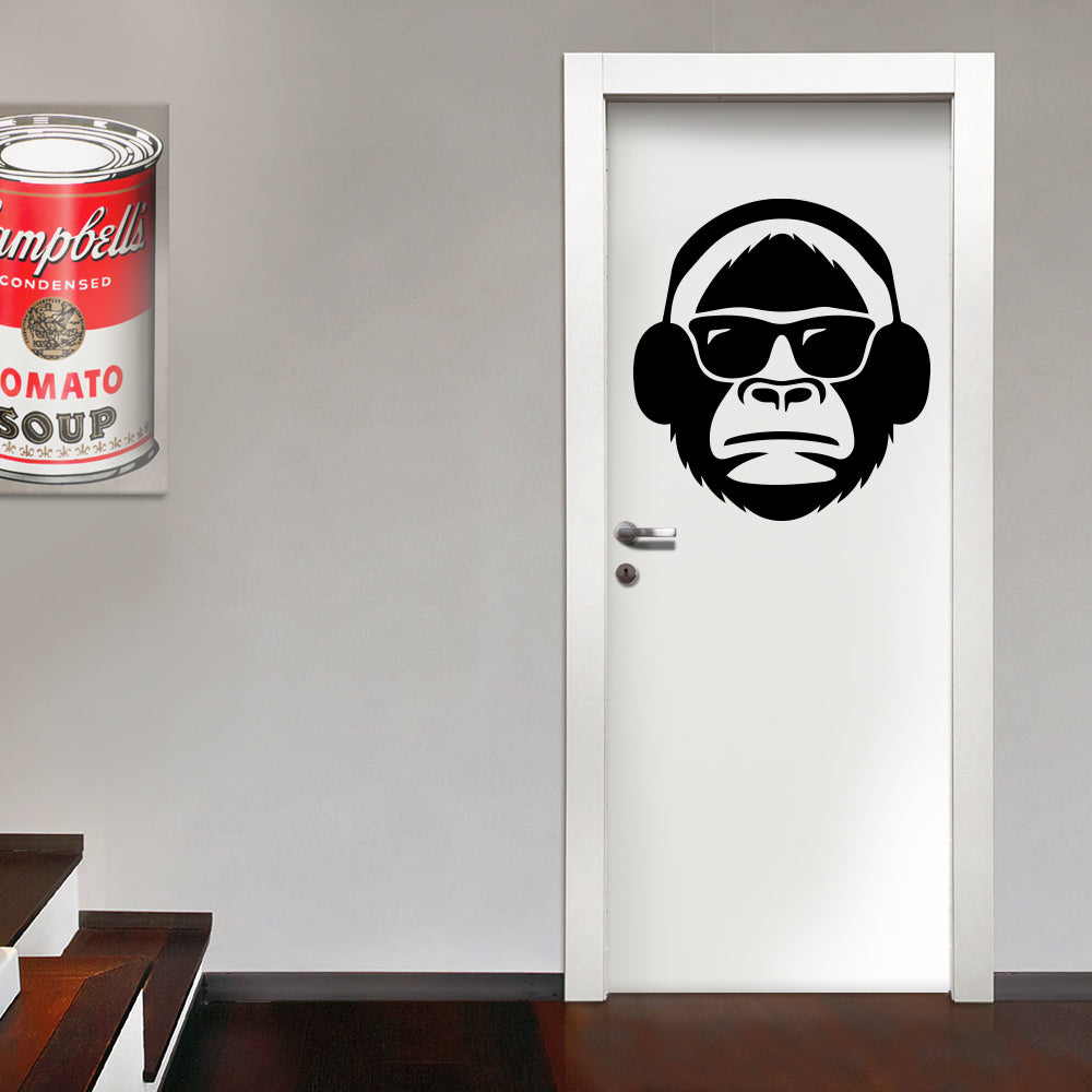 SCIMPAZE' - Adesivo murale wall sticker in vinile 55x60 cm - PlastiWood (14557584)