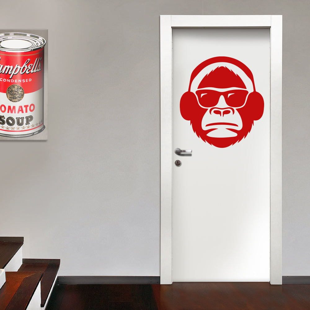 SCIMPAZE' - Adesivo murale wall sticker in vinile 55x60 cm - PlastiWood (14557585)