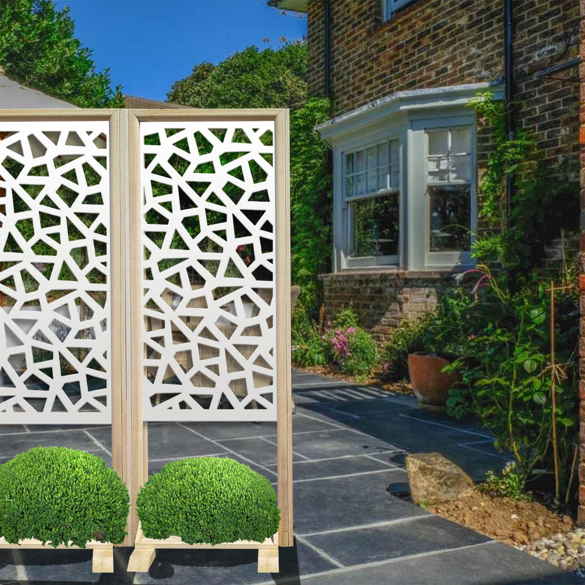 SEGMENTI - Separè - Paravento modulabile - 70x190cm - in Legno e PVC - PlastiWood (14557612)