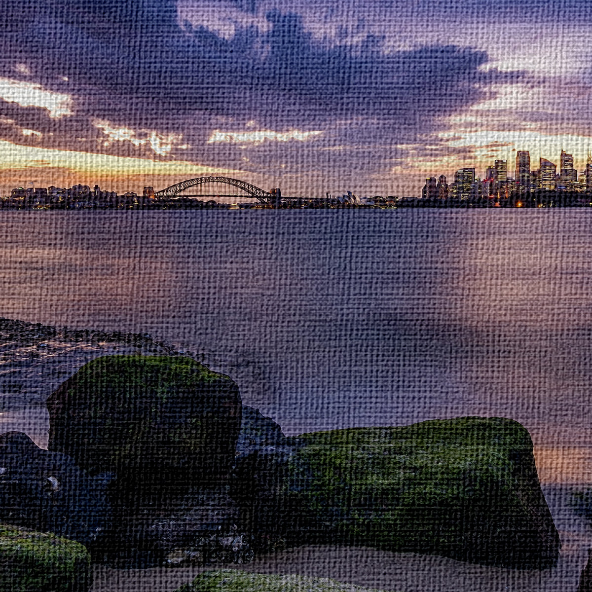 SIDNEY Landscape - Quadro Canvas su telaio in legno - PlastiWood (14557649)