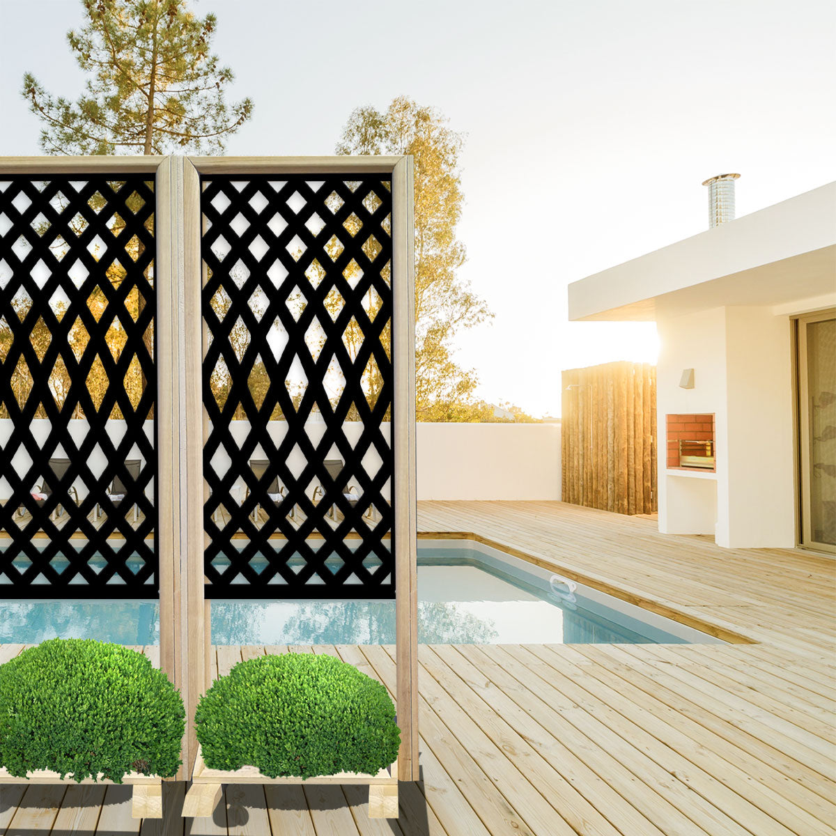 SIVIGLIA - Separè- Paravento modulabile - 70x190cm - in Legno e PVC - PlastiWood (14557690)