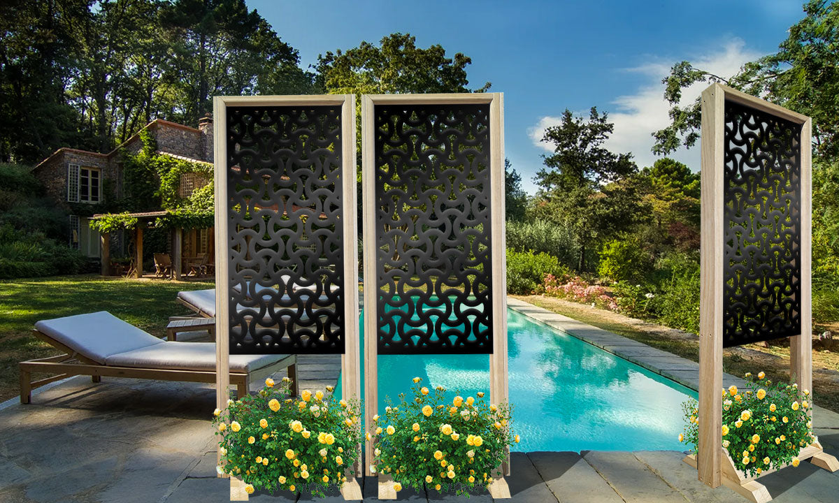 SNAKE - Separè - Paravento modulabile - 70x190cm - in Legno e PVC - PlastiWood (14557770)