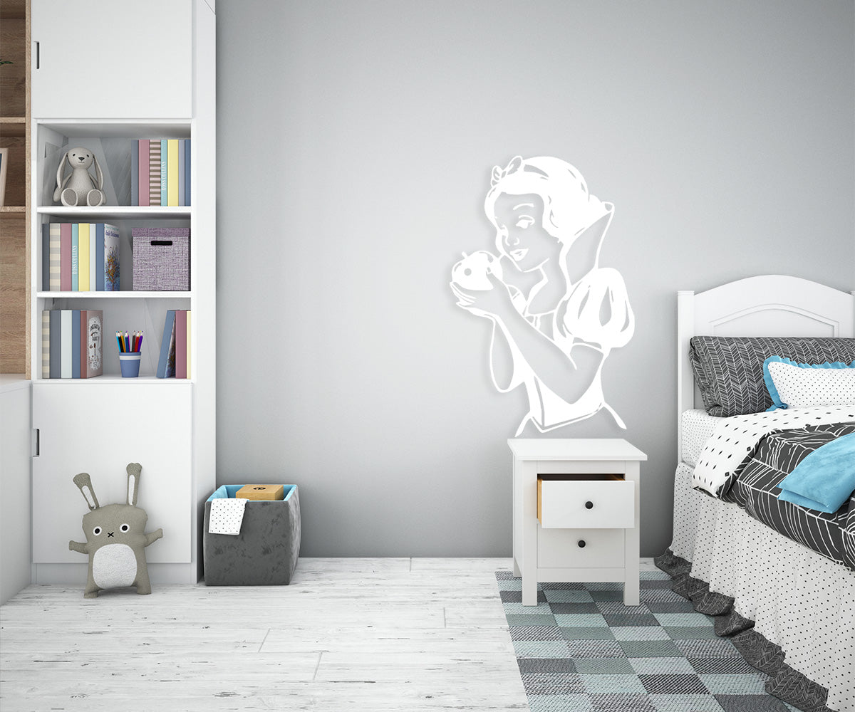 SNOW WHITE - Adesivo murale wall sticker in vinile 55x85 cm - PlastiWood (14557782)