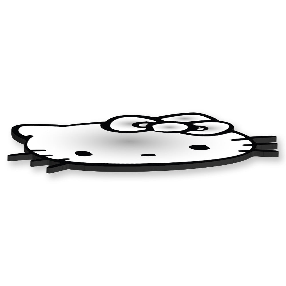 Specchio infrangibile in PVC alta densità modello KITTY colore nero misura 50x35 cm - PlastiWood (14557849)