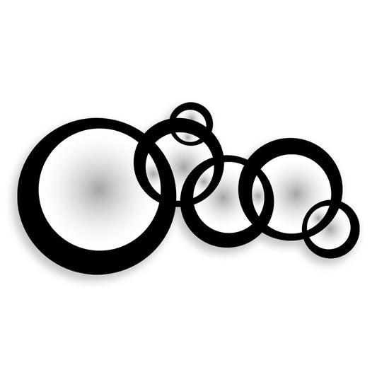 Specchio infrangibile in PVC alta densità modello SCARLETT colore nero misura 50x100 cm - PlastiWood (14557855)