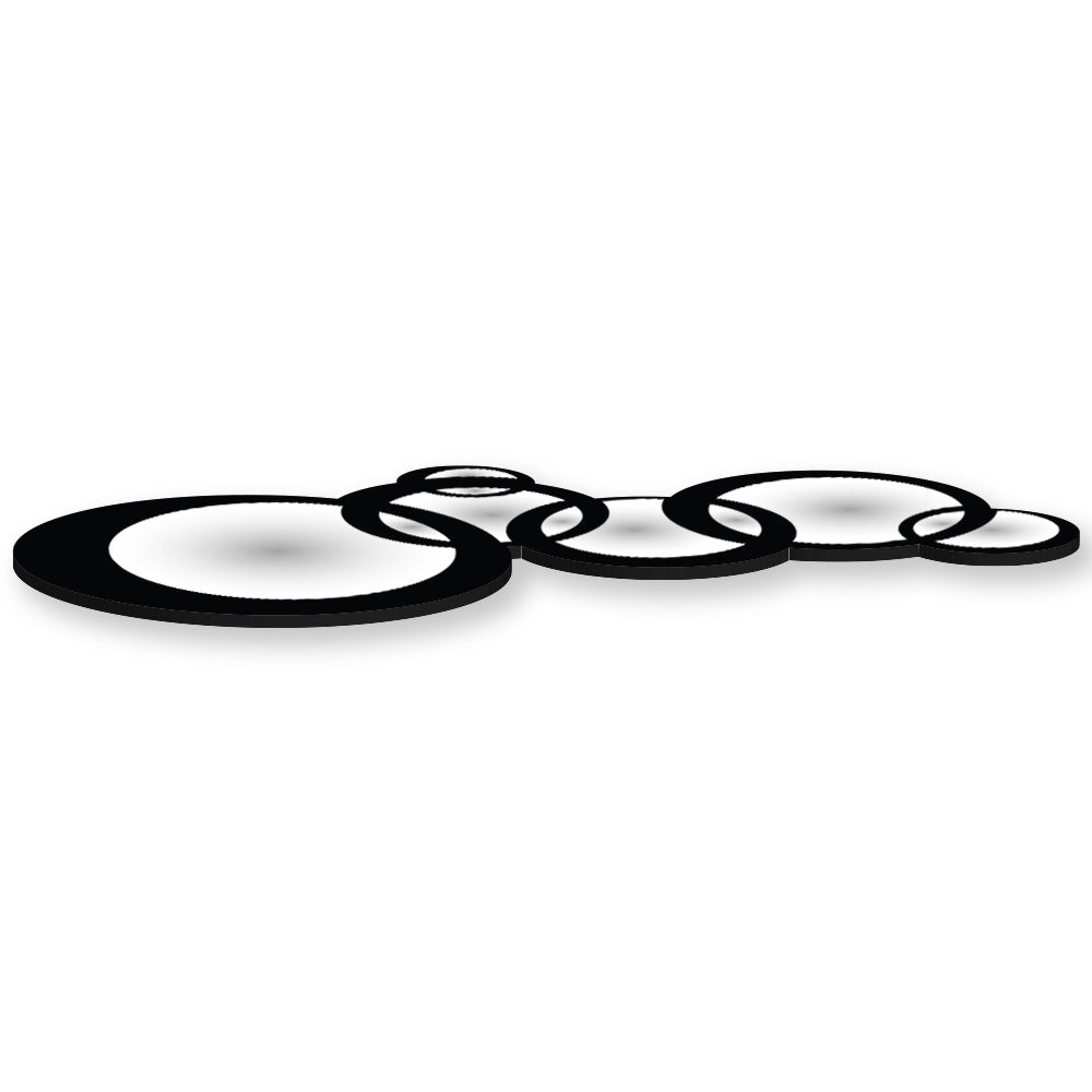 Specchio infrangibile in PVC alta densità modello SCARLETT colore nero misura 50x100 cm - PlastiWood (14557857)