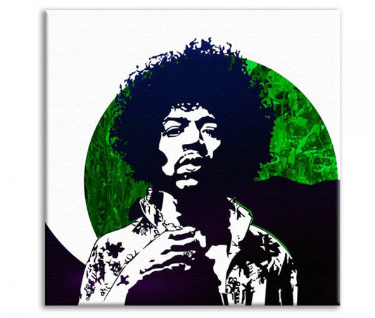 Stampa su tela Jimi Hendrix Quadro Canvas su telaio in legno - PlastiWood (14557984)