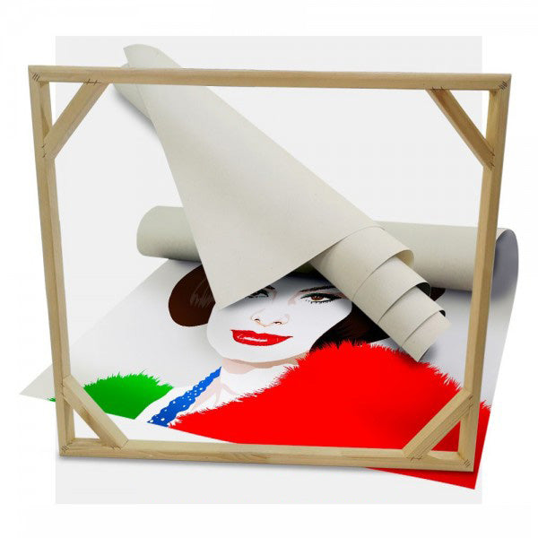 Stampa su tela Sofia Loren Quadro Canvas su telaio in legno - PlastiWood (14557995)