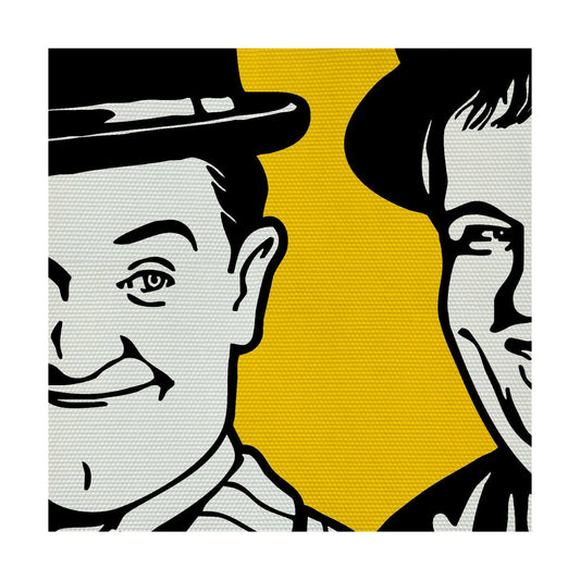 Stampa su tela Stanlio e Ollio Quadro Canvas su telaio in legno - PlastiWood (14557998)