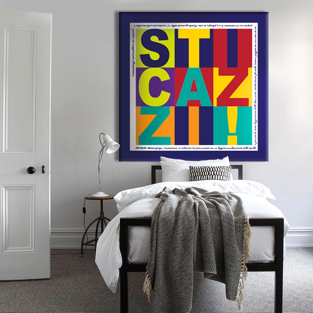 STICAZZI - Quadro stampa su tela montata su telaio in legno - PlastiWood (14558041)