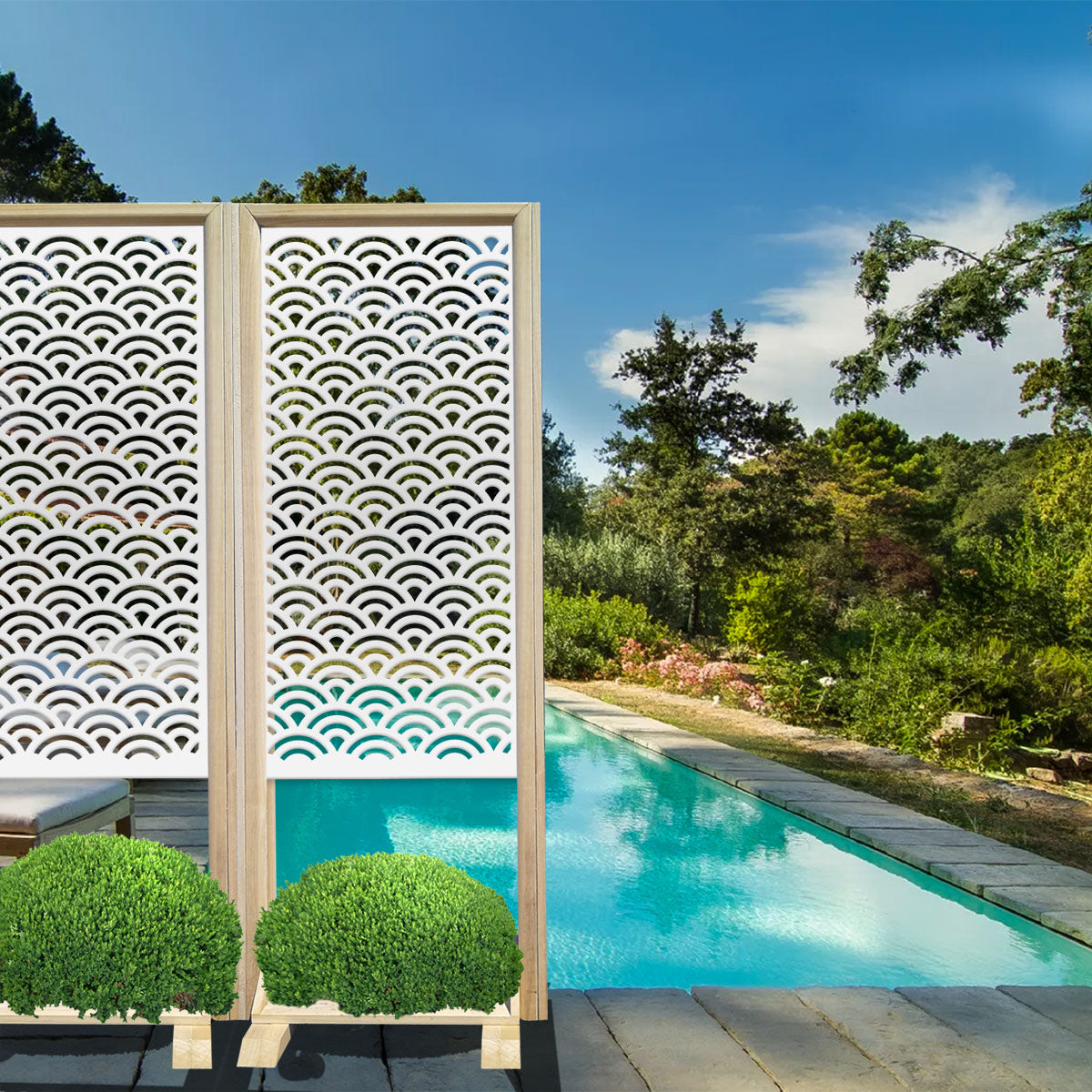 SUNNY - Separè - Paravento modulabile - 70x190cm - in Legno e PVC - PlastiWood (14558116)