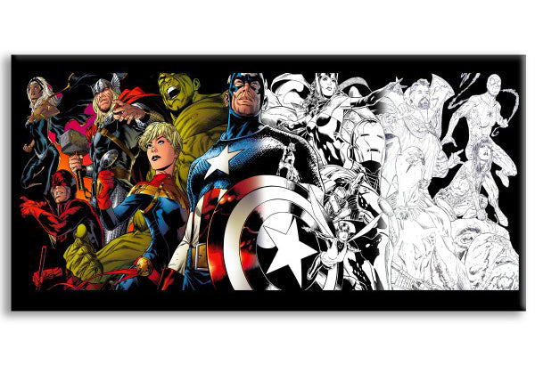 SUPEREROI LEGACY Quadro stampa su tela e montata su telaio in legno - PlastiWood (14558132)