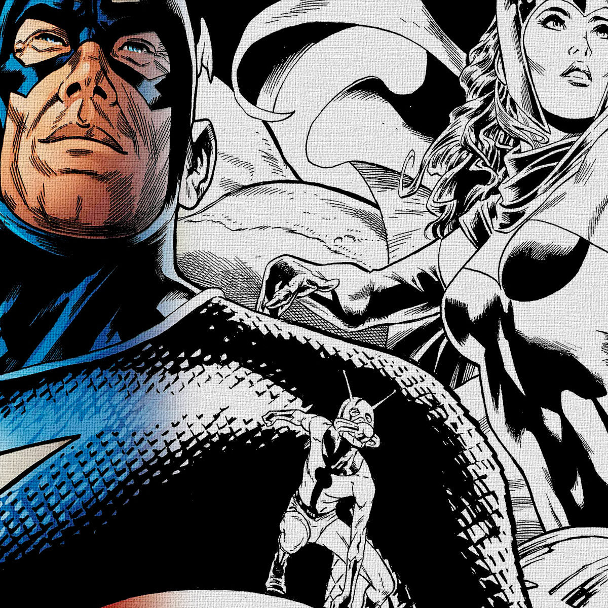 SUPEREROI LEGACY Quadro stampa su tela e montata su telaio in legno - PlastiWood (14558133)