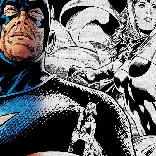 SUPEREROI LEGACY Quadro stampa su tela e montata su telaio in legno - PlastiWood (14558133)