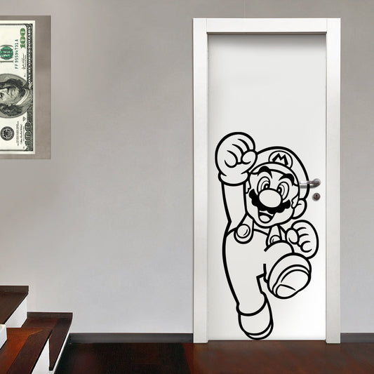 SUPERMARIO - Adesivo murale wall sticker in vinile 55x110 cm - PlastiWood (14558137)