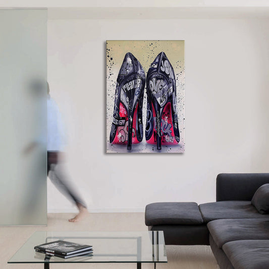 Tacchi a Spillo -  Quadro Canvas Contemporaneo su telaio in legno - PlastiWood (14558146)