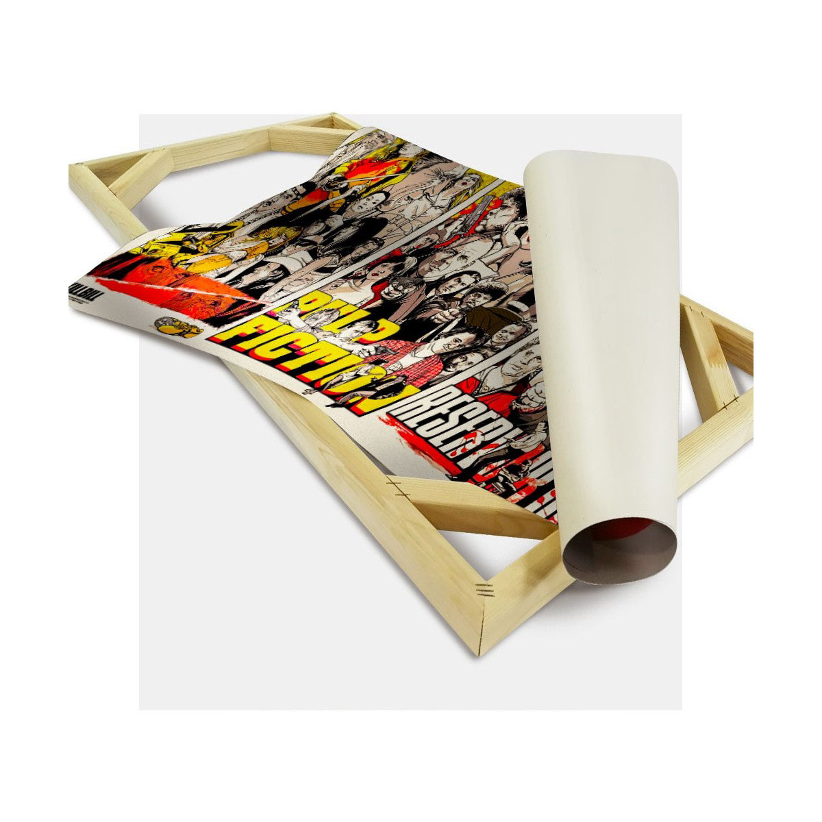 Tarantino locandine film - Quadro stampa su Canvas montato su telaio in legno - PlastiWood (14558159)