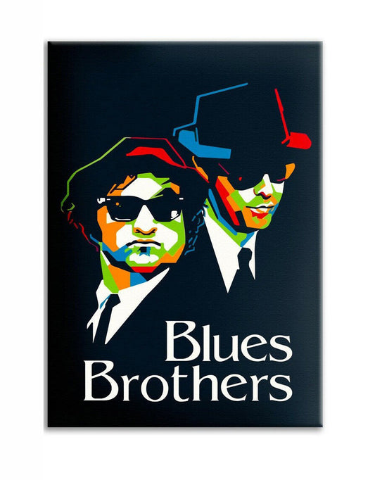 Tela arredo The Blues Brothers pop art - stampa su tela in alta definizione - PlastiWood