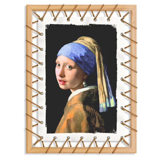 Tensotela 70x95 cm - Vermeer girl with pearl - PlastiWood