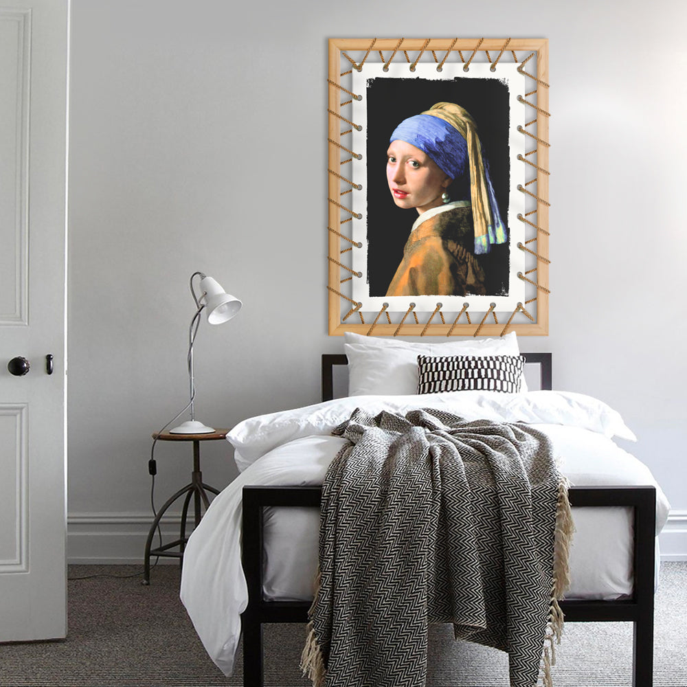 Tensotela 70x95 cm - Vermeer girl with pearl - PlastiWood (14558318)