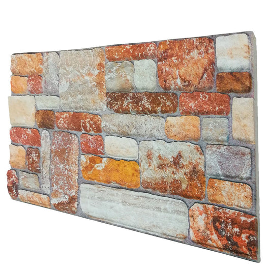 Terre di Siena - Pannello finta Pietra in EPS Resinato Misura 100x50 cm Spessore 2 Cm - PlastiWood (14558327)