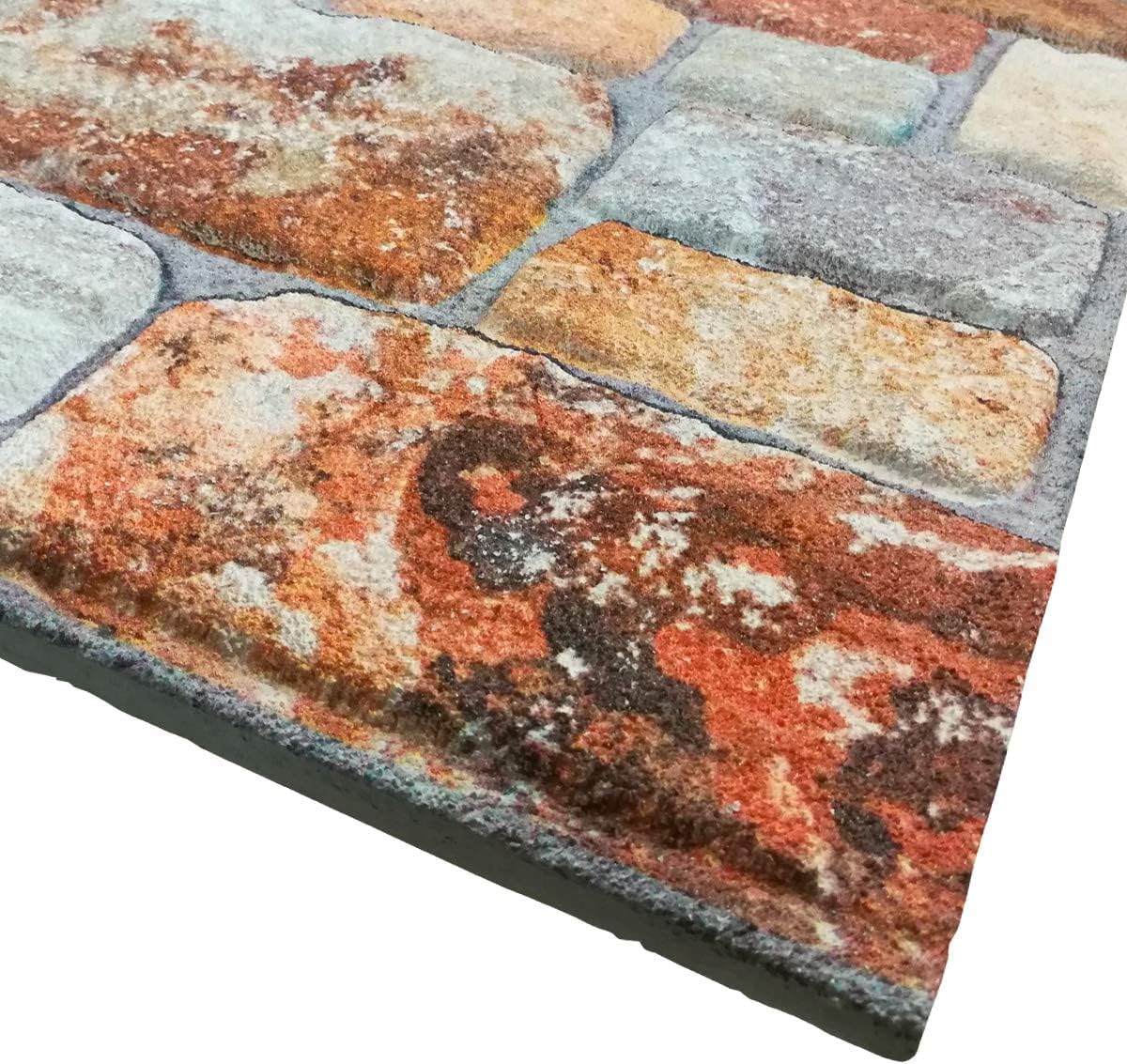 Terre di Siena - Pannello finta Pietra in EPS Resinato Misura 100x50 cm Spessore 2 Cm - PlastiWood (14558330)