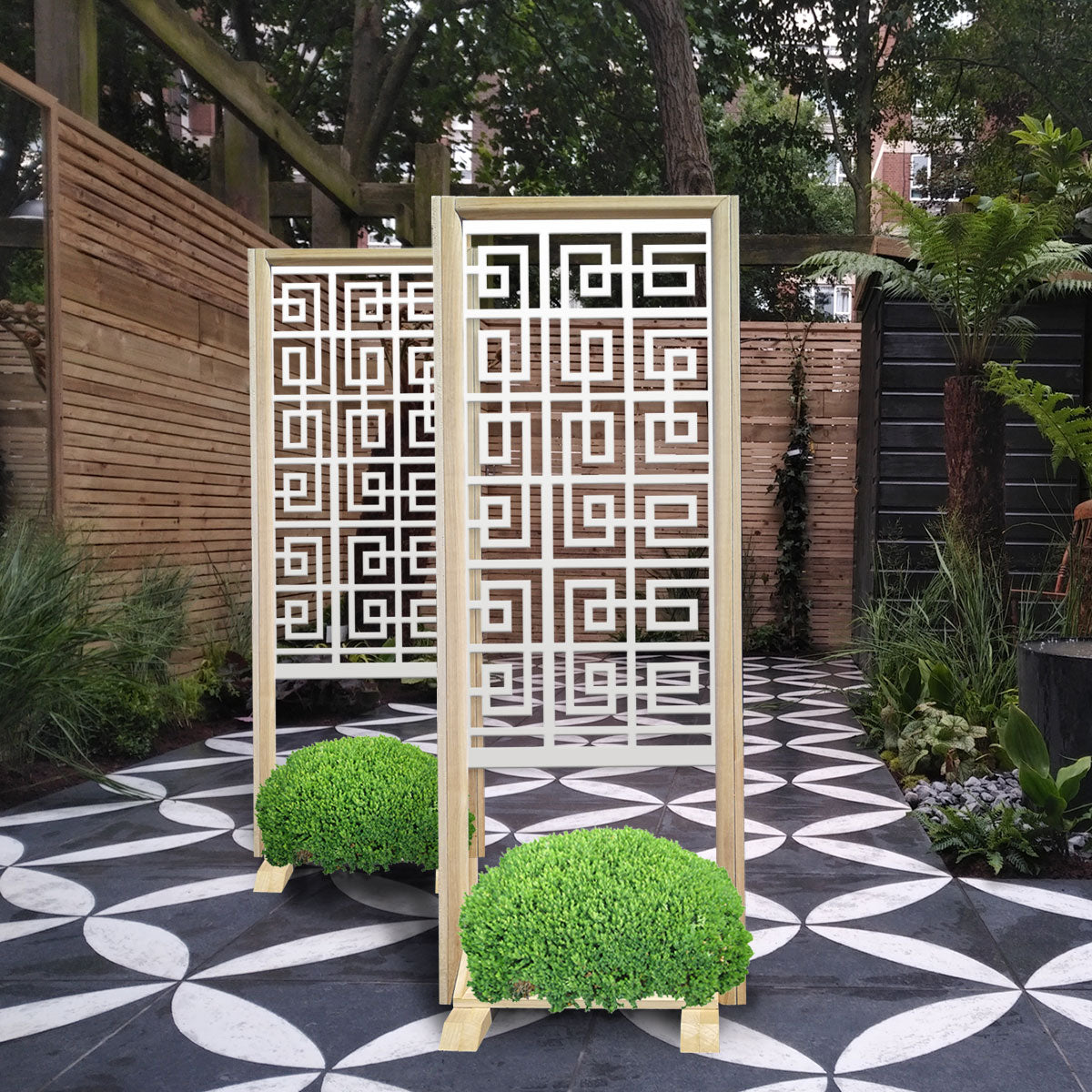 THAI - Separè - Paravento modulabile - 70x190cm - in Legno e PVC - PlastiWood (14558356)