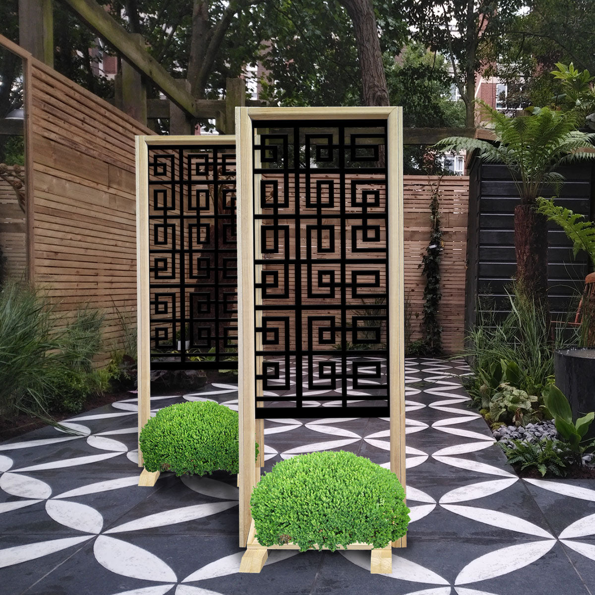 THAI - Separè - Paravento modulabile - 70x190cm - in Legno e PVC - PlastiWood (14558357)